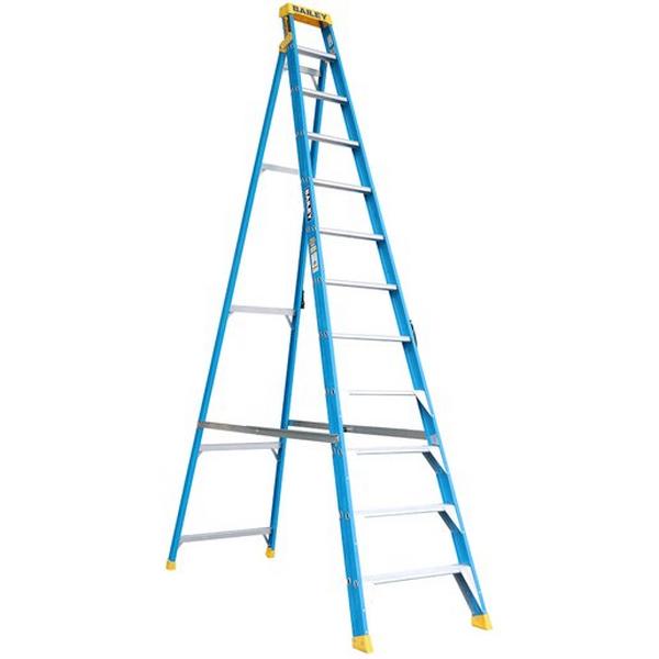 Fibreglass Singleside Stepladder 12 3.6M 150Kg Ind Punchlock, Ideal Electrical Catalogue Tools Instrumentation Ladder Scaffold Stepladder - Construction Supplies Australia