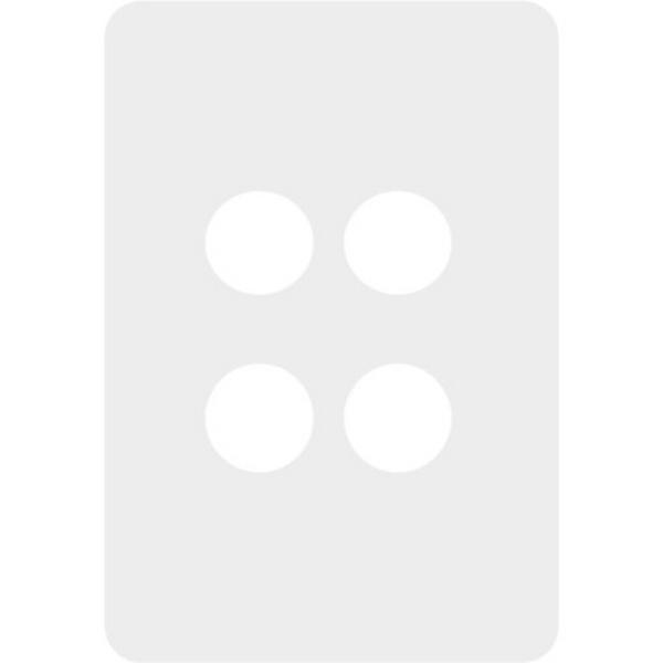 Allure 4 Gang Switch Plate Mw, Ideal Electrical Catalogue Switches Plugs Sockets Switches Grid Cover Plate - Construction Supplies Australia
