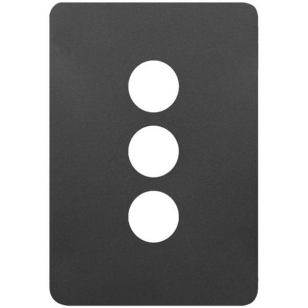 Allure 3 Gang Switch Plate Mb, Ideal Electrical Catalogue Switches Plugs Sockets Switches Grid Cover Plate - Construction Supplies Australia