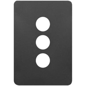 ALLURE 3 GANG SWITCH PLATE MB