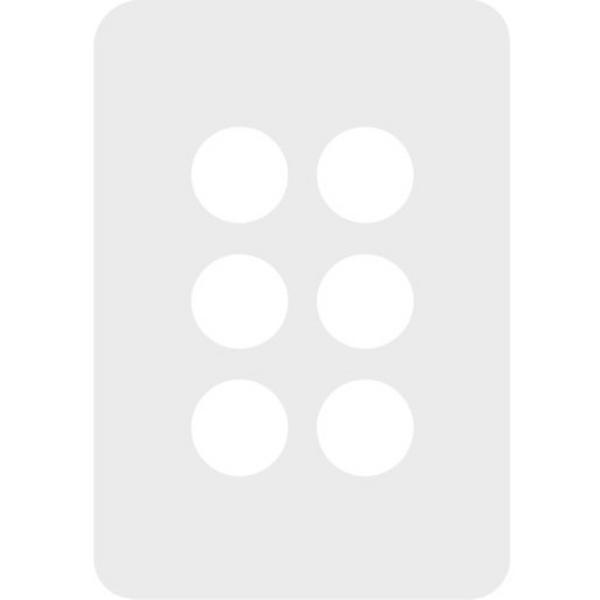 Allure 6 Gang Switch Plate, Ideal Electrical Catalogue Switches Plugs Sockets Switches Grid Cover Plate - Construction Supplies Australia