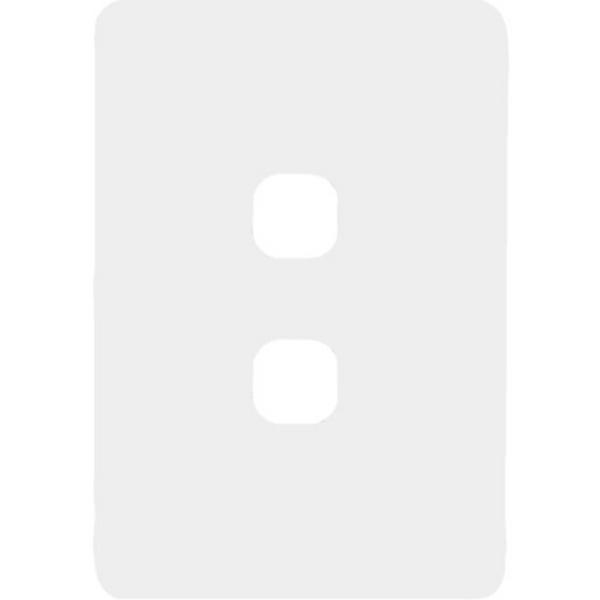 Allure 2 Gang Hybrid, Ideal Electrical Catalogue Switches Plugs Sockets Switches Grid Cover Plate - Construction Supplies Australia