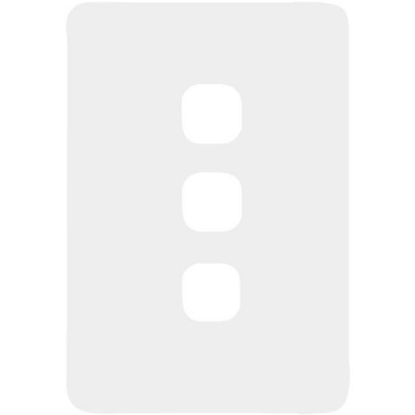 Allure 3 Gang Hybrid Mw, Ideal Electrical Catalogue Switches Plugs Sockets Switches Grid Cover Plate - Construction Supplies Australia