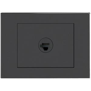 VIVO 1 GANG RJ45 OUTLET HORIZONTAL CAT6 GREY