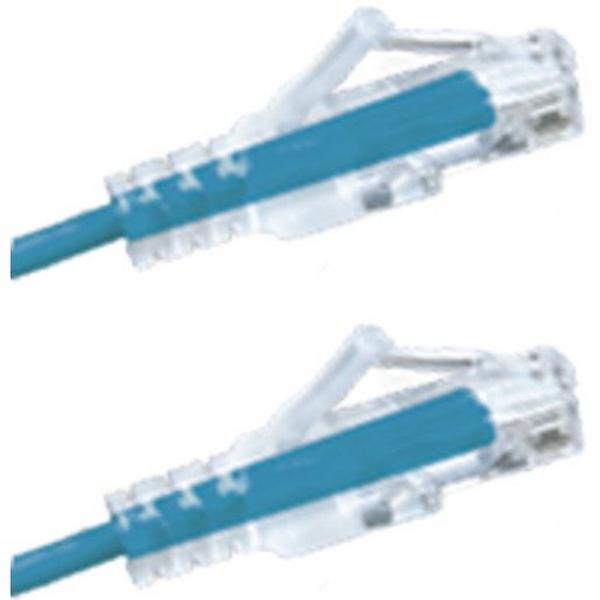 Patch Lead Cat 6A UTP Ultra Thin LSZH 0.5M Blue, Ideal Electrical Catalogue Data Communications Copper Patch Cord Copper Twisted Pair - Construction Supplies Australia