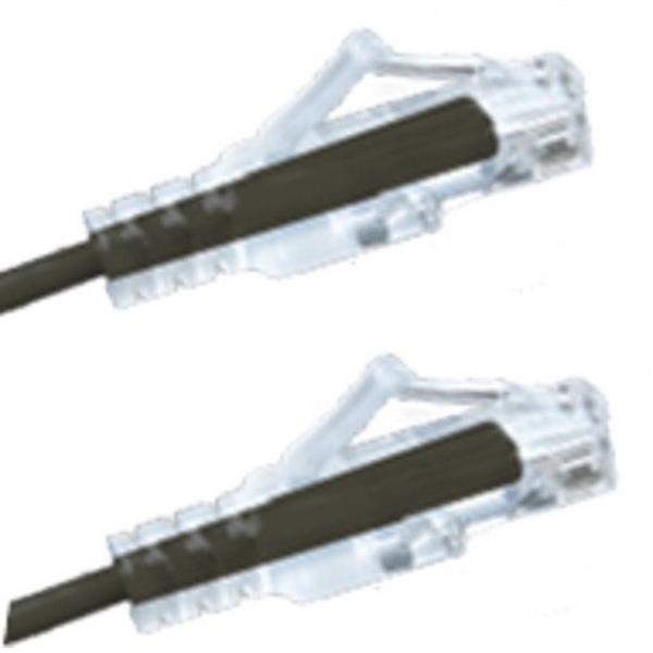 Patch Lead Cat 6A UTP Ultra Thin LSZH 0.5M Black, Ideal Electrical Catalogue Data Communications Copper Patch Cord Copper Twisted Pair - Construction Supplies Australia