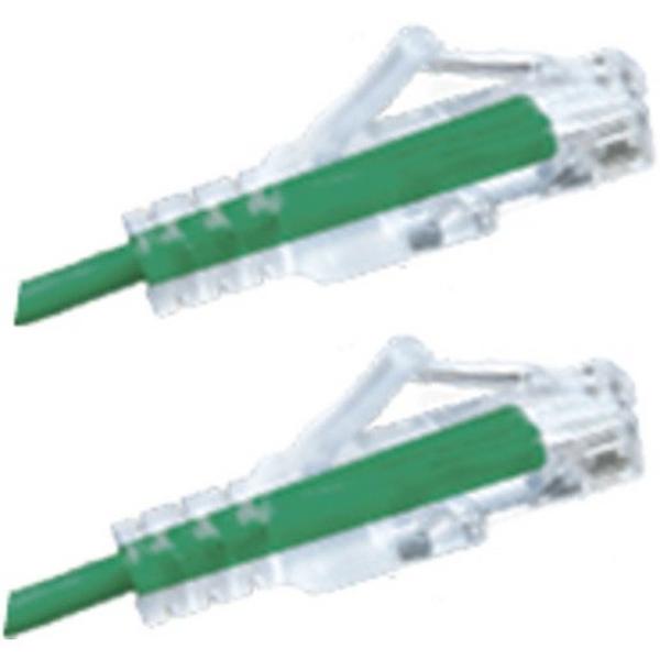Patch Lead Cat 6A UTP Ultra Thin LSZH 0.5M Green, Ideal Electrical Catalogue Data Communications Copper Patch Cord Copper Twisted Pair - Construction Supplies Australia