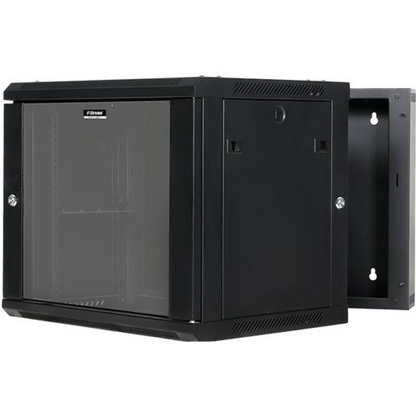 Sharkrack 600 X 550 Wall Mount Server Rack 9U Hinged, Ideal Electrical Catalogue Data Communications Cabinets Enclosures Network Cabinet - Construction Supplies Australia