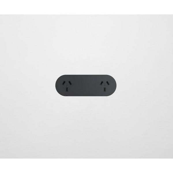 Power Point 10A Double Horizontal Black, Ideal Electrical Catalogue Switches Plugs Sockets Outlets Gpo - Construction Supplies Australia