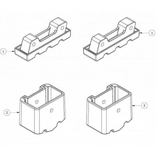 Spare Part Foot Kit Al Pfs (Legacy Products), Ideal Electrical Catalogue Tools Instrumentation Ladder Scaffold Accessories Spare Parts For Ladder Scaffold - Construction Supplies Australia