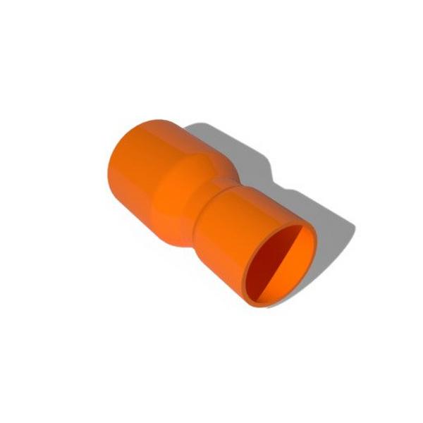 Conduit Reducer 63mm To 50mm PVC Orange, Ideal Electrical Catalogue Cable Management Conduit Rigid Reducers - Construction Supplies Australia