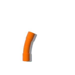 BEND SWEEP 11.25 DEGREE 100MM 600MM RAD SOLID ORANGE