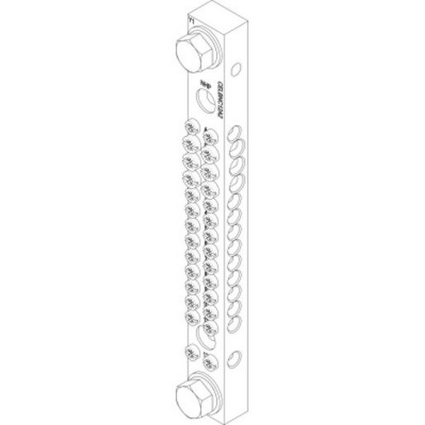 Cel Pbd E/N Bar 250A 12 Way 2 Screw 1-12, Ideal Electrical Catalogue Power Distribution Busbar Neutral Busbar - Construction Supplies Australia