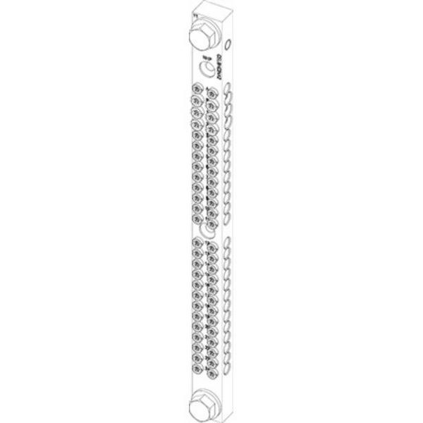 Cel Pbd E/N Bar 250A 24 Way 2 Screw 1-24, Ideal Electrical Catalogue Power Distribution Busbar Neutral Busbar - Construction Supplies Australia