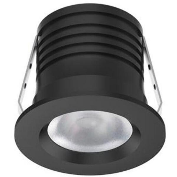 Downlight LED 3W Tri Colour IP40 Dim 35mm Black Pico-3, Ideal Electrical Catalogue Light Fittings Downlight Downlight Spot Floodlight - Construction Supplies Australia