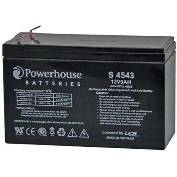 Battery Rechargeable Sealed Lead Acid 12V 9Ah 6.3mm Terminals, Ideal Electrical Catalogue Electrical Appliances Batteries Battery Sealed Lead Acid - Construction Supplies Australia