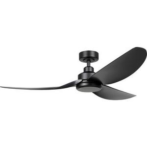 CEILING FAN TORQUAY 56"/1422MM 3 BLD ABS BLACK WO/LIGHT