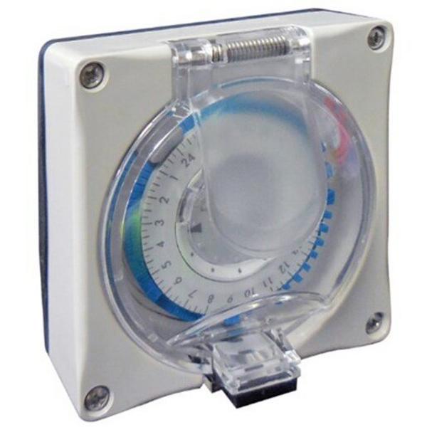 W66 Analogue Time Clock 1 Mod Base 100Hrs Reserve, Ideal Electrical Catalogue Switches Plugs Sockets Switches Time Switch Clock For Domestic Switching Devices - Construction Supplies Australia