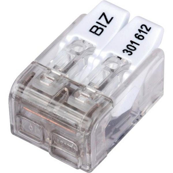 Bizline Push Wire Connector 2Way 4mm2 32A (Box 100), Ideal Electrical Catalogue Wiring Accessories Connector Cable Connector - Construction Supplies Australia