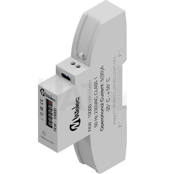 Single Phase kWh Meter DIN Rail Mount 50Amp, Ideal Electrical Catalogue Industrial Meters Kilowatt Hour Meter - Construction Supplies Australia