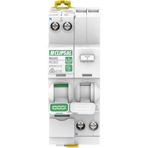Max9 RCBO 1Pn C 10A 30mA A 2Mod Vd