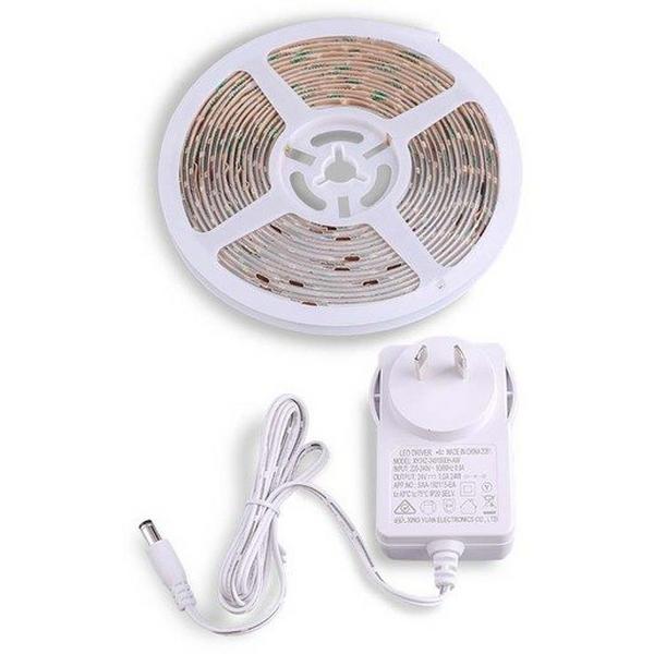 Striplight LED 4.8W/M 24V 5M IP54 Cw, Ideal Electrical Catalogue Light Fittings Led Strip Light Ribbon Hose Strip - Construction Supplies Australia