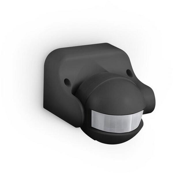 PIR Sensor 12M Wall Mount IP44 Black, Ideal Electrical Catalogue Switches Plugs Sockets Movement Sensor Movement Sensor - Construction Supplies Australia