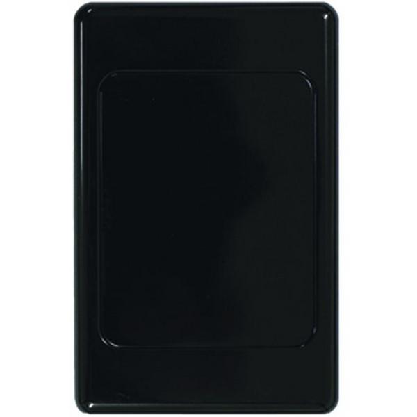 BLANK PLATE WITH CLIP ON SURROUND, BLACK, Ideal Electrical Catalogue Switches Plugs Sockets Switches Grid Cover Plate - Construction Supplies Australia