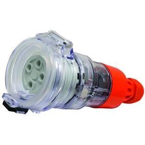 SOCKET EXTENSION CORD IP66 10A 500V 4 PIN