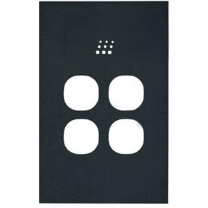POWERMESH CLOUDED LEOPARD MATT BLACK COVER (TO SUIT PMMPS4BK AND PMMPS4HBK SWITCHES)