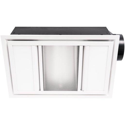 Mercator BH152ESWWH | Bathroom Fan Light Heater 3-In-1 White Domino ...
