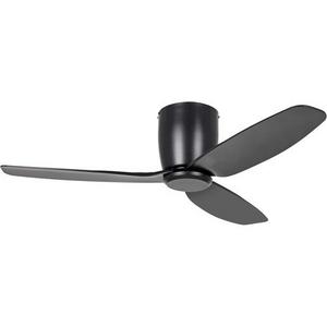 CEILING FAN SEACLIFF 44"/1120MM 3 BLD ABS BLACK WO/LIGHT
