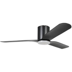 CEILING FAN DC ILUKA 52"/1320MM BLACK HUGGER /W LED 18W TRI