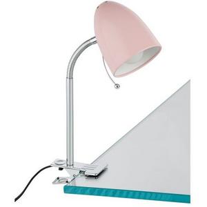 TABLE LAMP E27 1X10W PASTEL PINK LARA CLAMP