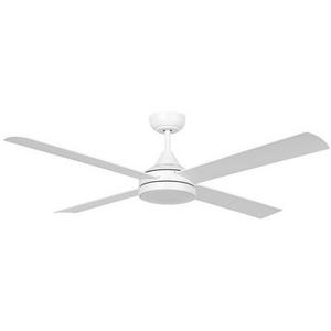 CEILING FAN DC STRADBROKE 52"/1320MM WHITE /W LED 20W TRI