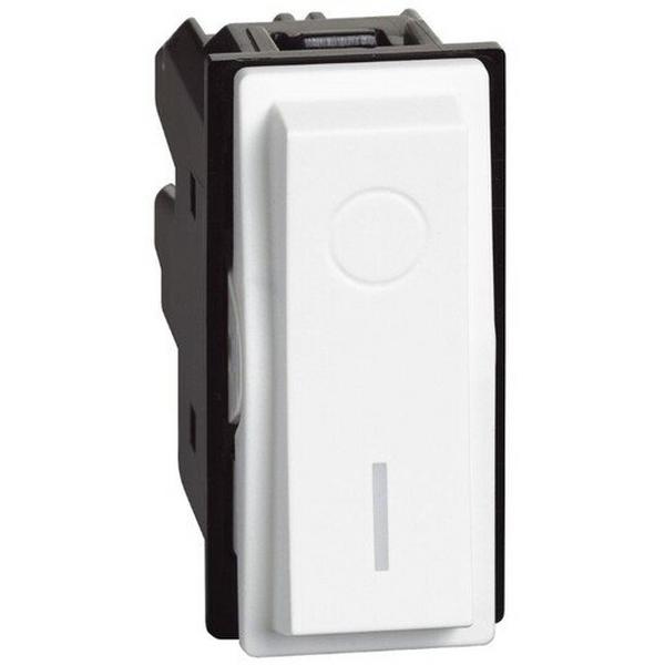 LIVING NOW 2 POLE 1 WAY 16AX 1 MODULE SWITCH MECHANISM WHITE, Ideal Electrical Catalogue Switches Plugs Sockets Switches Grid Cover Plate - Construction Supplies Australia