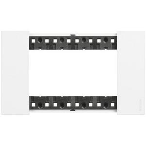 LIVING NOW 4 MODULE COVERPLATE WHITE