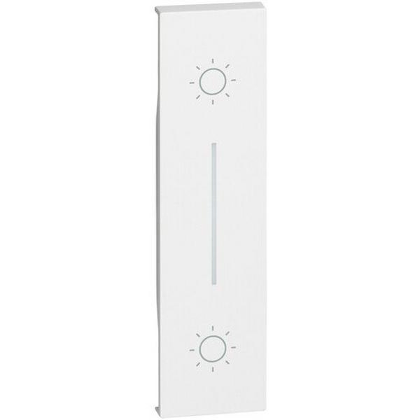 LIVING NOW 1 MODULE BLIND / SHUTTER MECHANISM COVER WHITE, Ideal Electrical Catalogue Switches Plugs Sockets Switches Grid Cover Plate - Construction Supplies Australia