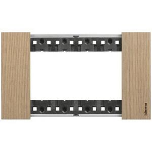 LIVING NOW 4 MODULE COVERPLATE OAK