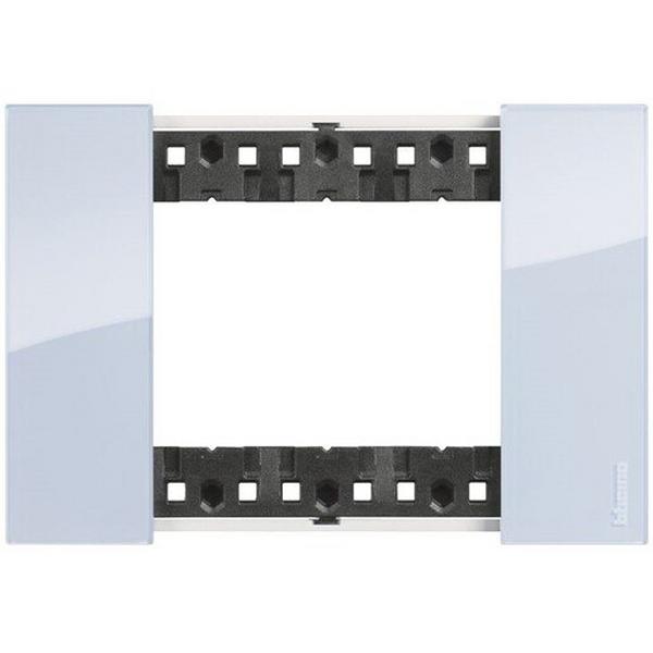 LIVING NOW 3 MODULE COVERPLATE SKY, Ideal Electrical Catalogue Switches Plugs Sockets Switches Grid Cover Plate - Construction Supplies Australia