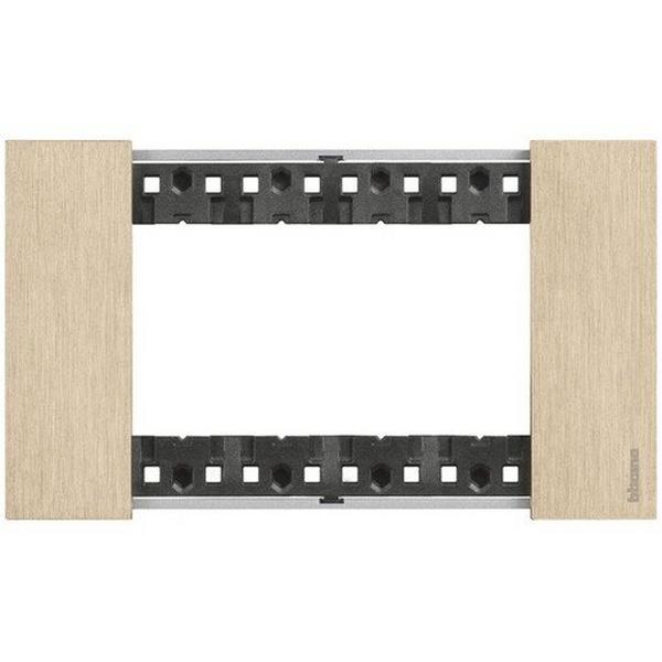LIVING NOW 4 MODULE COVERPLATE GOLD, Ideal Electrical Catalogue Switches Plugs Sockets Switches Grid Cover Plate - Construction Supplies Australia