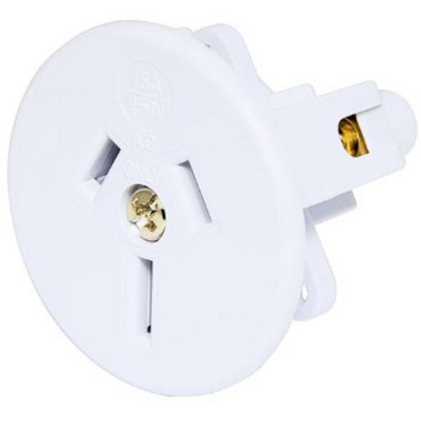 Surface Socket 3Pin 15A White, Ideal Electrical Catalogue Switches Plugs Sockets Outlets Surface Socket - Construction Supplies Australia