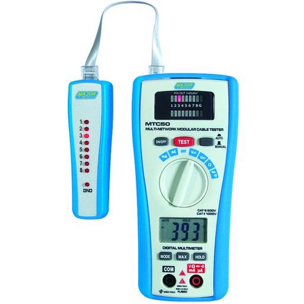 2-In-1 Lan Tester And Multimeter, Ideal Electrical Catalogue Tools Instrumentation Test Measurement Multimeter - Construction Supplies Australia