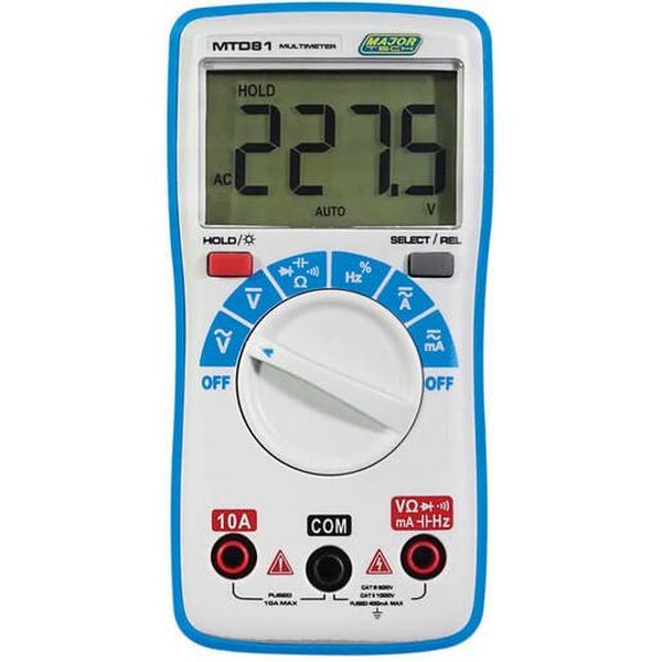 Dmm With Holster And Tilt Stand, Ideal Electrical Catalogue Tools Instrumentation Test Measurement Multimeter - Construction Supplies Australia