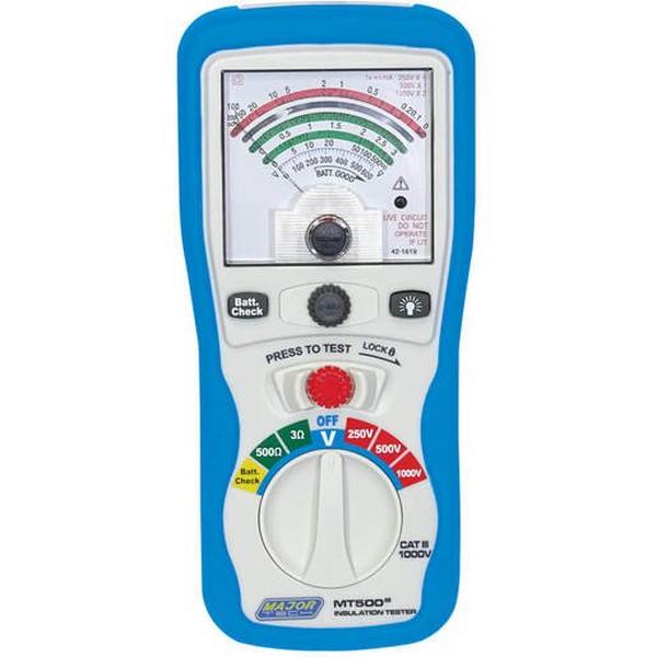 Insulation Tester 250/500/1000V Analogue, Ideal Electrical Catalogue Tools Instrumentation Test Measurement Multimeter - Construction Supplies Australia