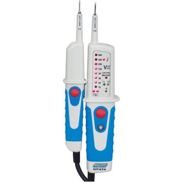 LED Voltage Tester Acv, DCv And Continuity, Cat IV 600V, Ideal Electrical Catalogue Tools Instrumentation Test Measurement Voltage Tester - Construction Supplies Australia