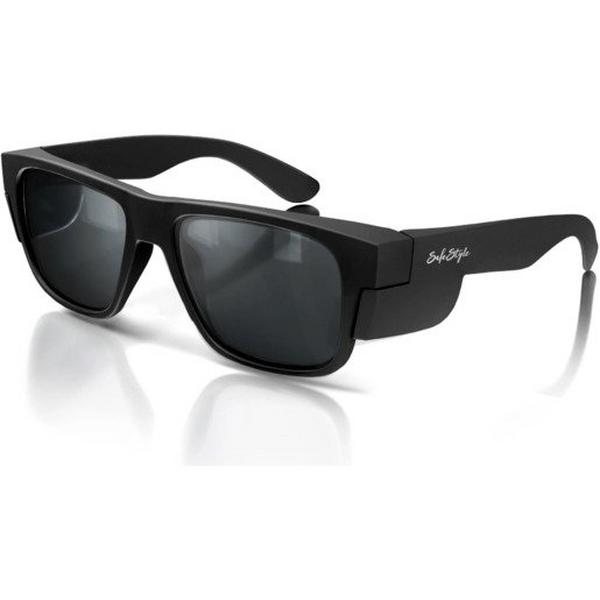 Safety Glasses Fusion Matte Black Polarised, Ideal Electrical Catalogue Safety Personal Protection Protective Glasses - Construction Supplies Australia