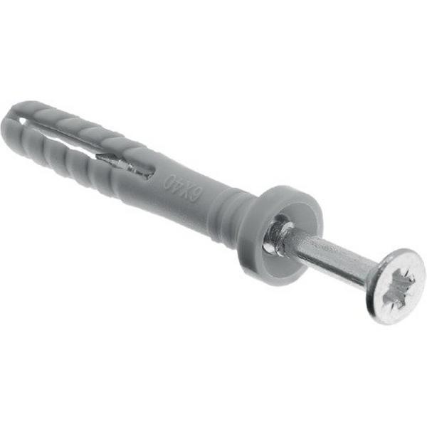 Nylon Anchor 5mm X 35 mm (Pack 100), Ideal Electrical Catalogue Hardware Nuts Bolts Hammer Set Anchor - Construction Supplies Australia