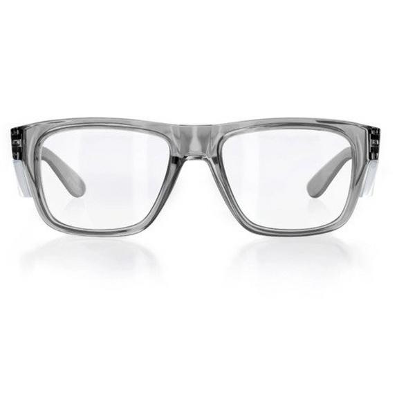 Safety Glasses Graphite Frame/Clear UV400 Lens Fusions, Ideal Electrical Catalogue Safety Personal Protection Protective Glasses - Construction Supplies Australia