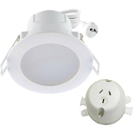 Mercator MD4209WP10 | Downlight LED 9W Tri Colour 90mm With Plug Bases ...